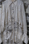 Mutedance 24 Autumn and Winter Flower Dye Button Long Dress MD-MD24FW103-hoary